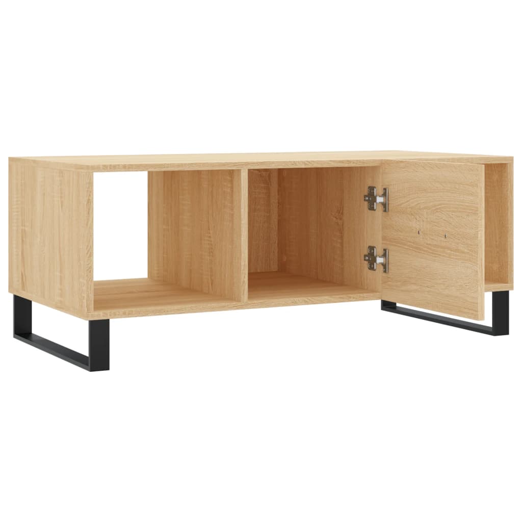 Coffee table, sonoma oak, 102x50x40 cm, processed wood