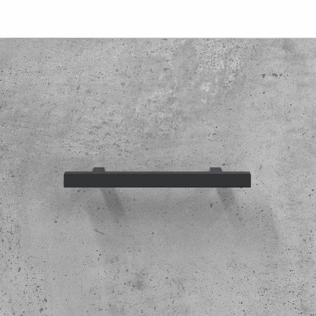 Coffee table, concrete gray, 102x50x40 cm, processed wood