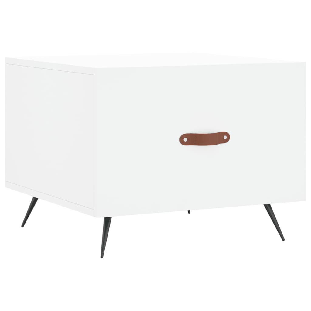 Coffee tables, 2 pcs., white, 50x50x40 cm, composite wood