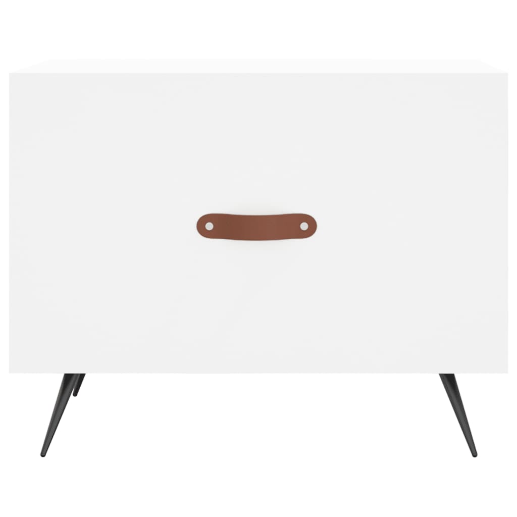Coffee tables, 2 pcs., white, 50x50x40 cm, composite wood