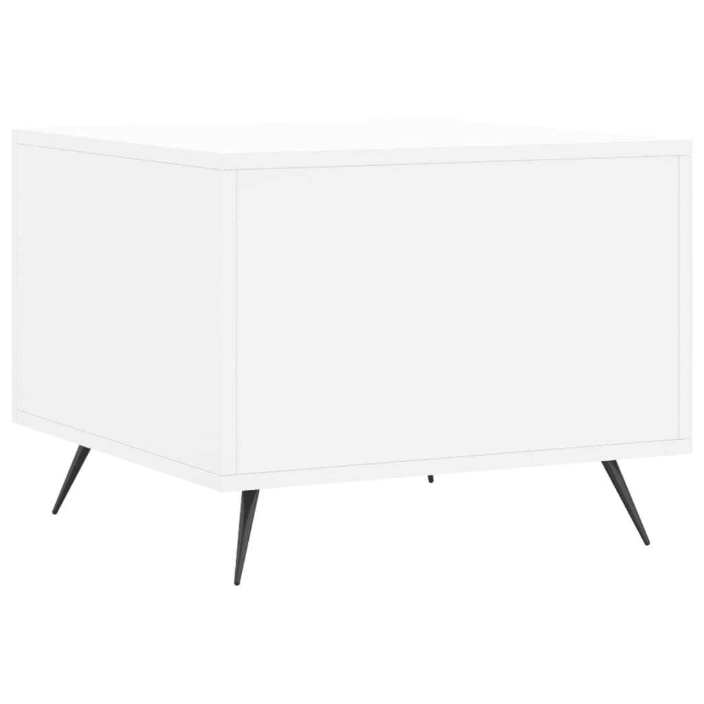 Coffee tables, 2 pcs., white, 50x50x40 cm, composite wood