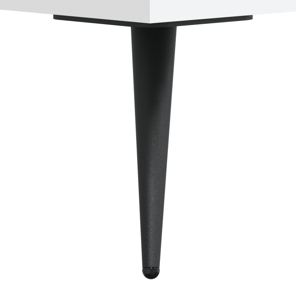 Coffee tables, 2 pcs., white, 50x50x40 cm, composite wood