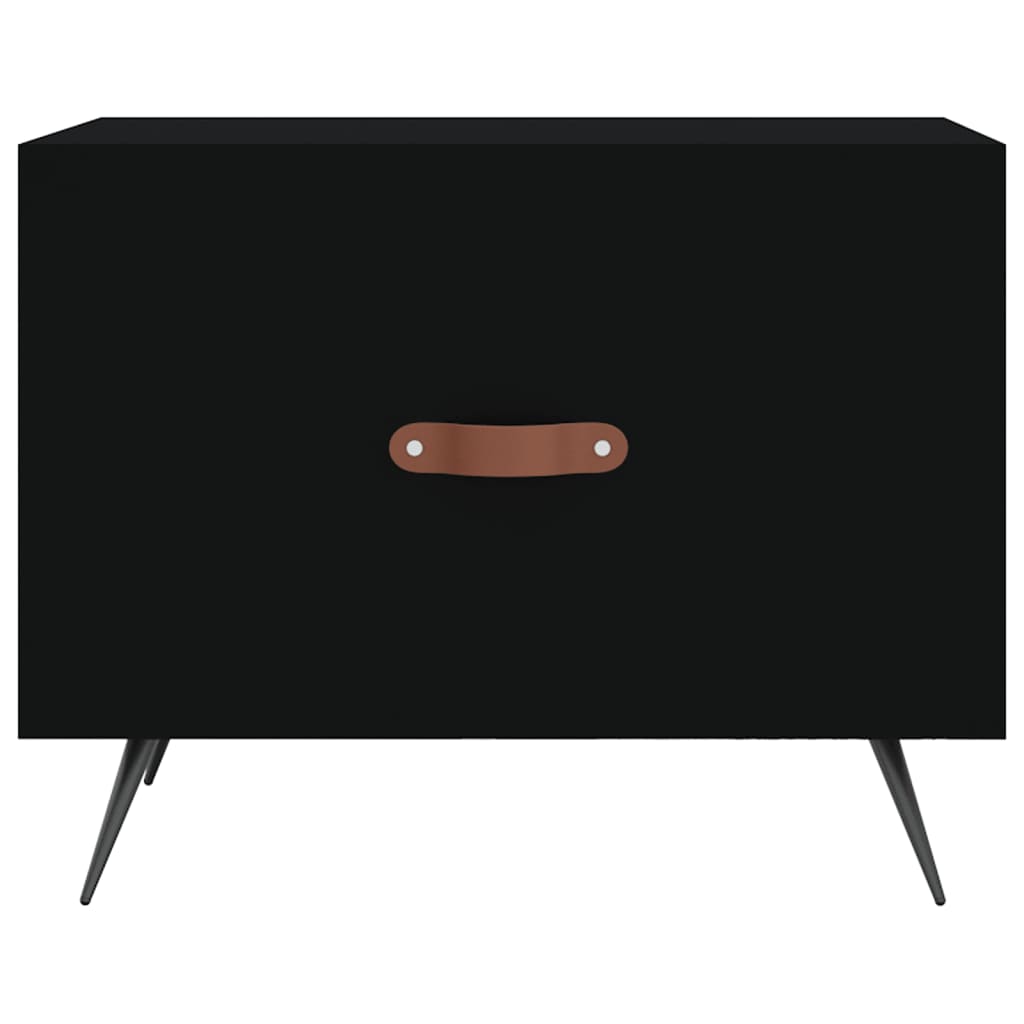 Coffee table, black, 50x50x40 cm, composite wood