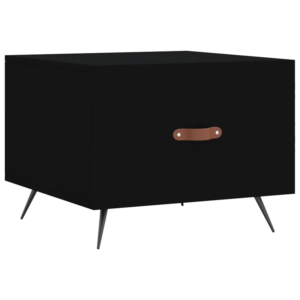 Coffee tables, 2 pcs., black, 50x50x40 cm, composite wood