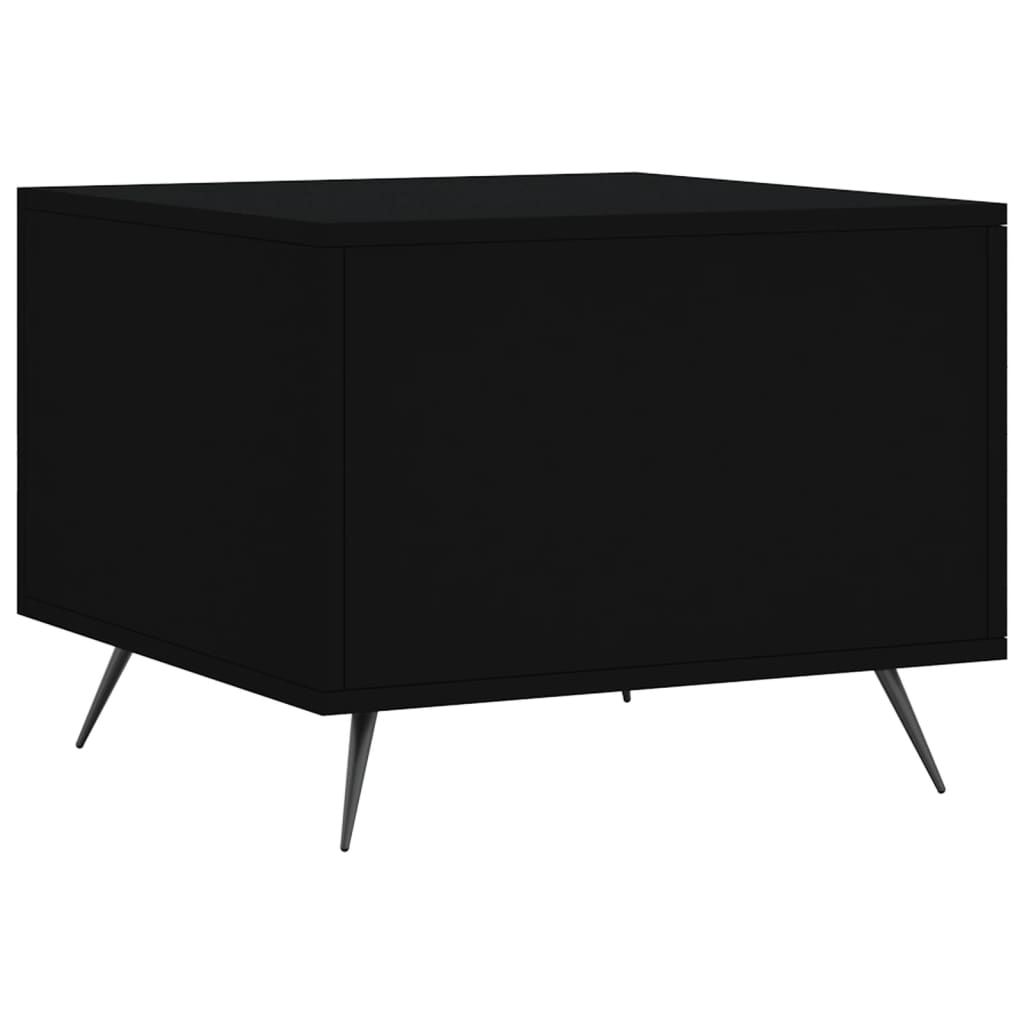 Coffee tables, 2 pcs., black, 50x50x40 cm, composite wood