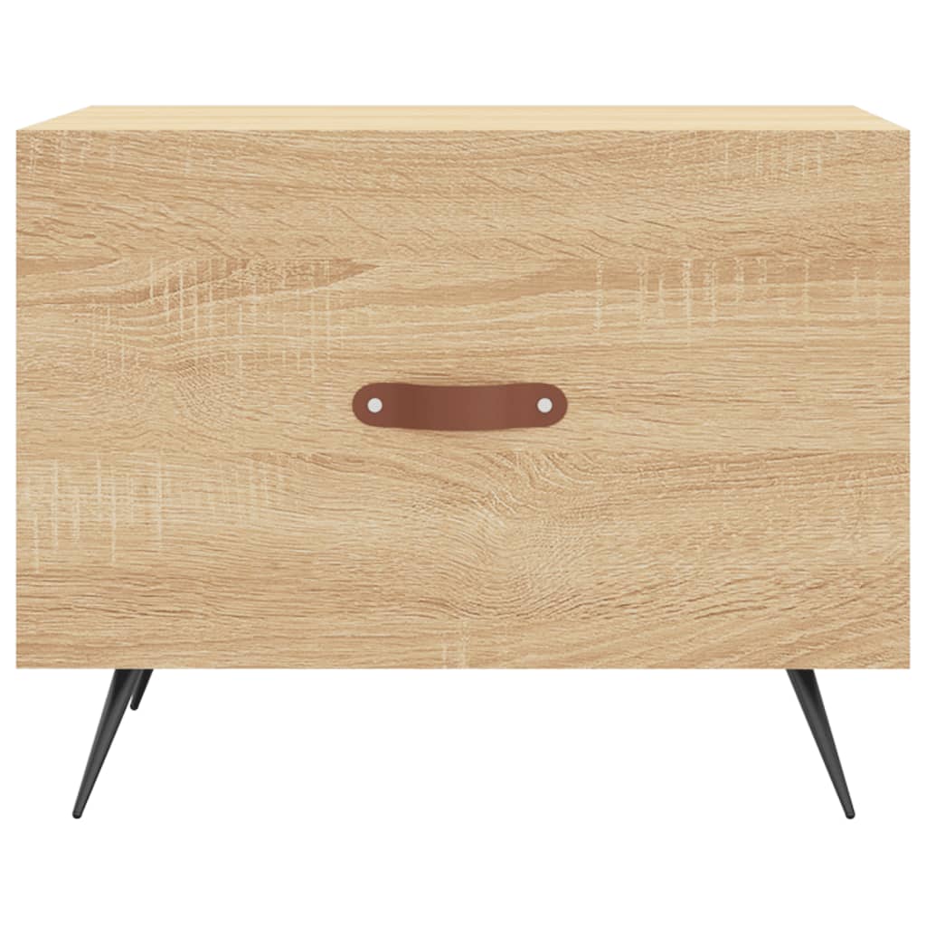 Coffee table, sonoma oak, 50x50x40 cm, processed wood