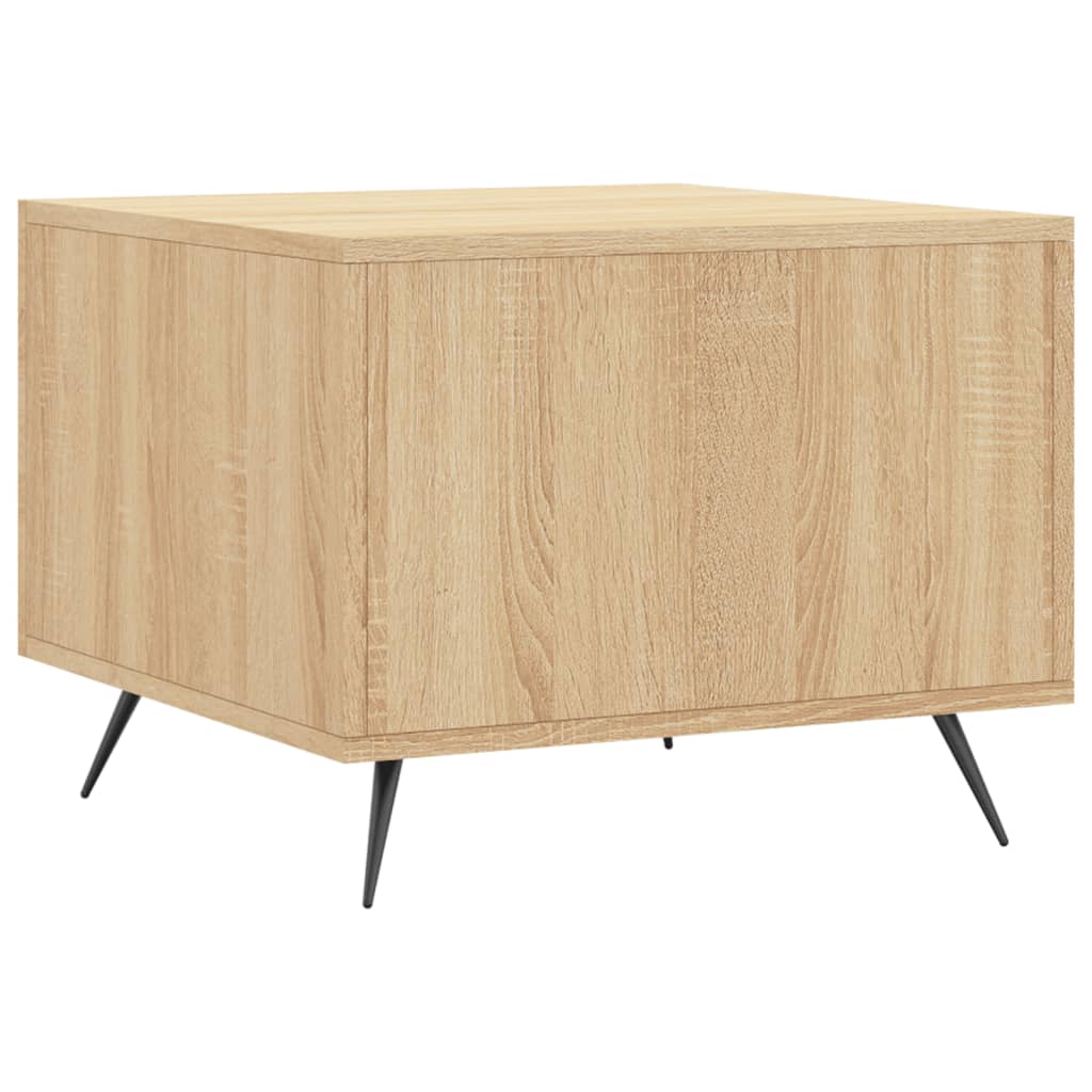 Coffee table, sonoma oak, 50x50x40 cm, processed wood
