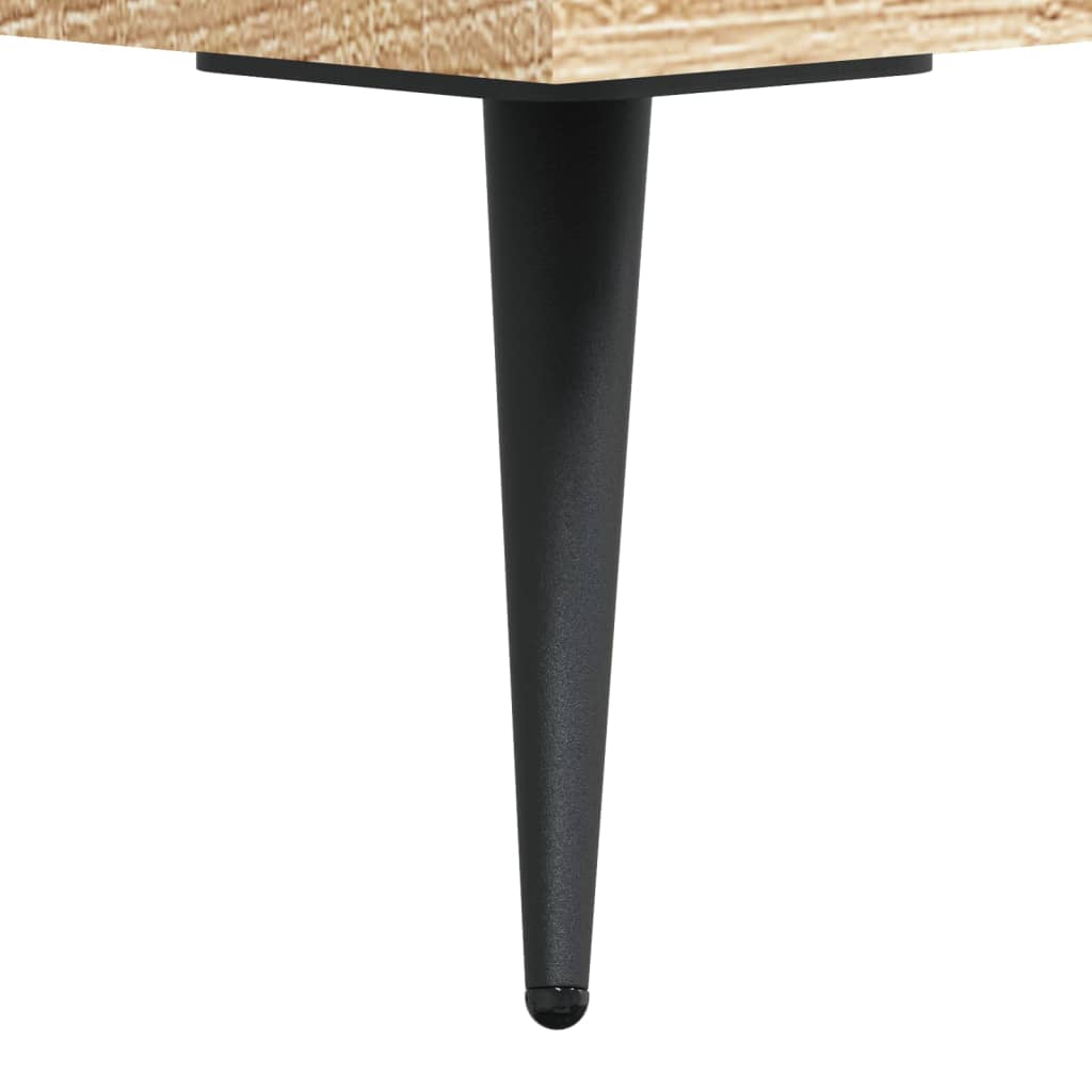 Coffee table, sonoma oak, 50x50x40 cm, processed wood