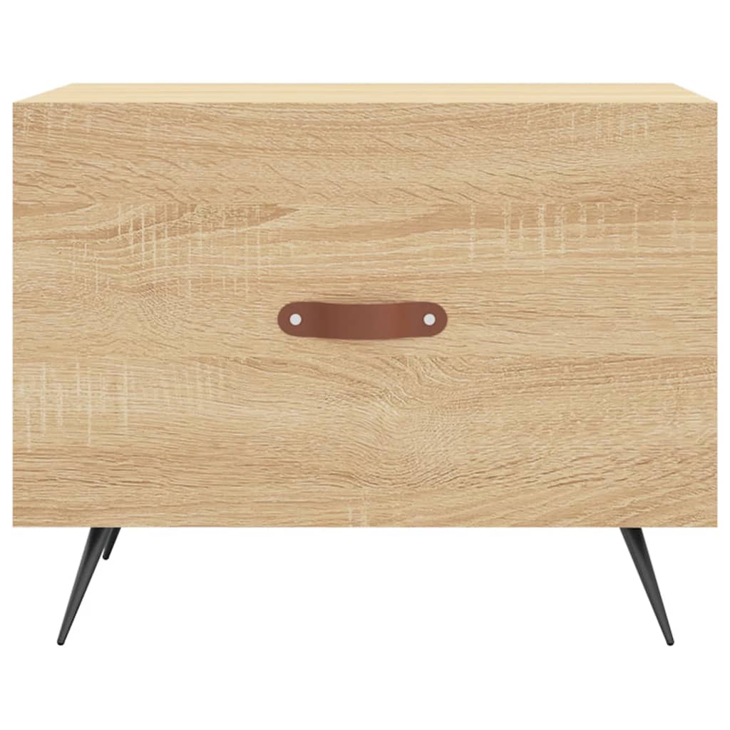 Coffee tables 2 pcs. sonoma oak 50x50x40 cm composite wood
