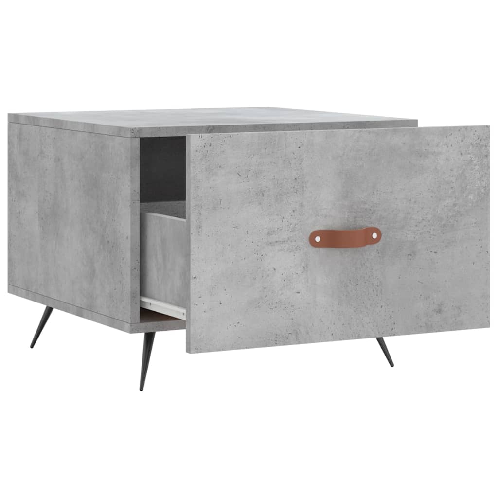 Coffee table, concrete gray, 50x50x40 cm, composite wood