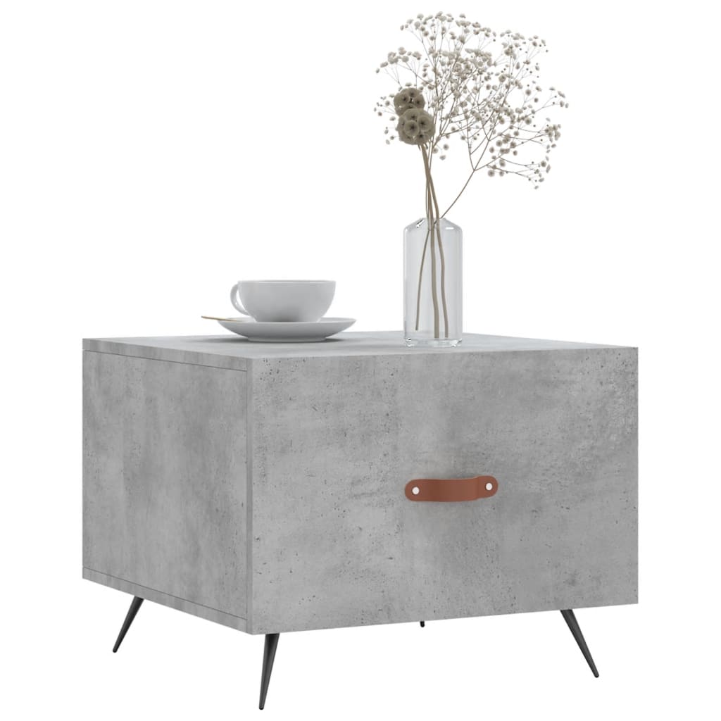 Coffee tables, 2 pcs., concrete gray, 50x50x40 cm, composite wood