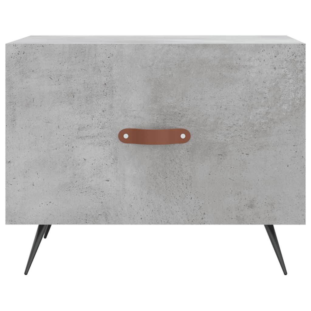Coffee tables, 2 pcs., concrete gray, 50x50x40 cm, composite wood