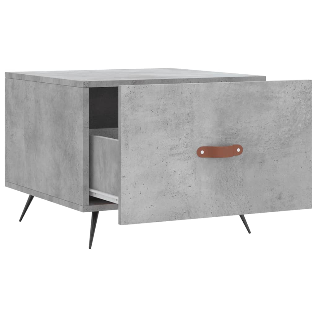 Coffee tables, 2 pcs., concrete gray, 50x50x40 cm, composite wood