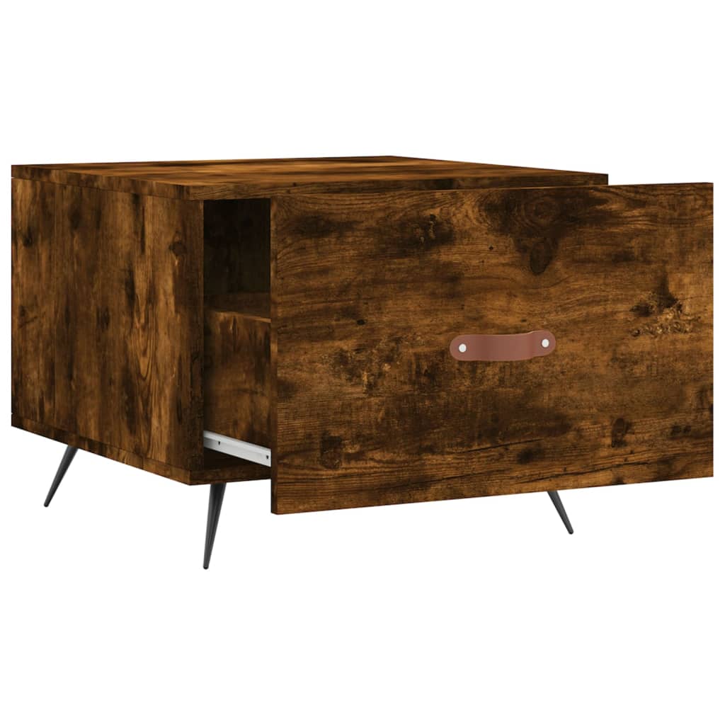 Coffee table, smoky oak, 50x50x40 cm, processed wood