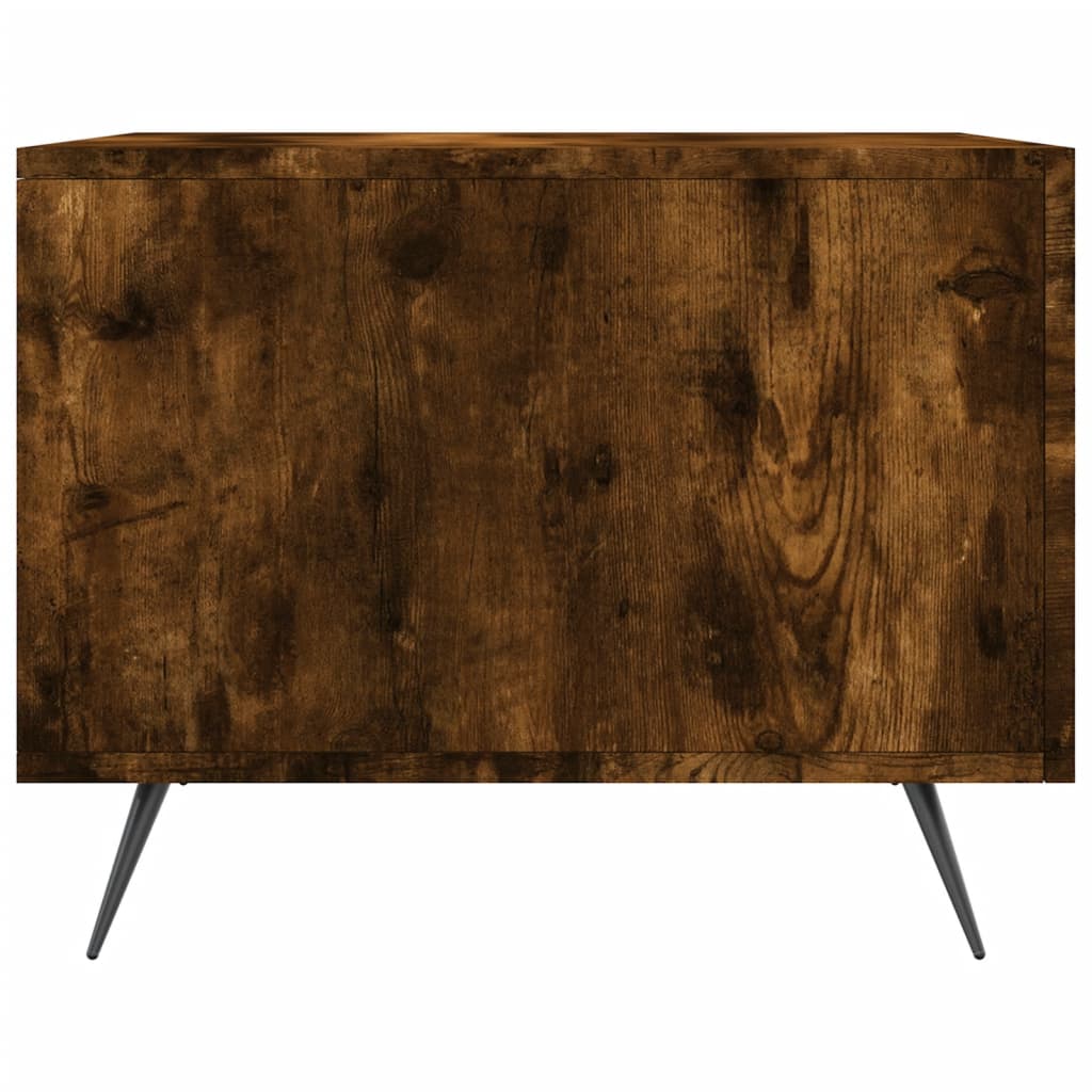 Coffee tables 2 pcs. smoky oak 50x50x40 cm composite wood