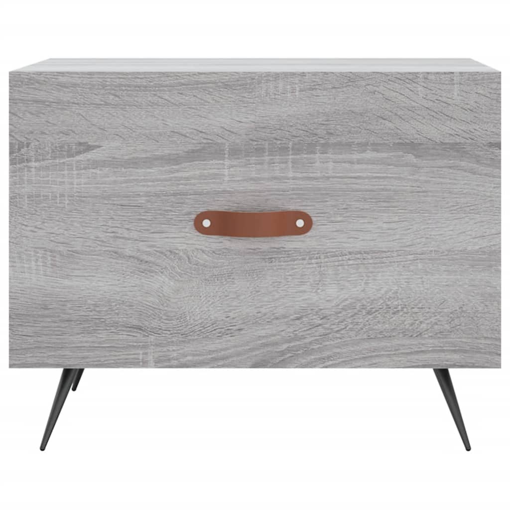 Coffee table, sonoma grey, 50x50x40 cm, processed wood