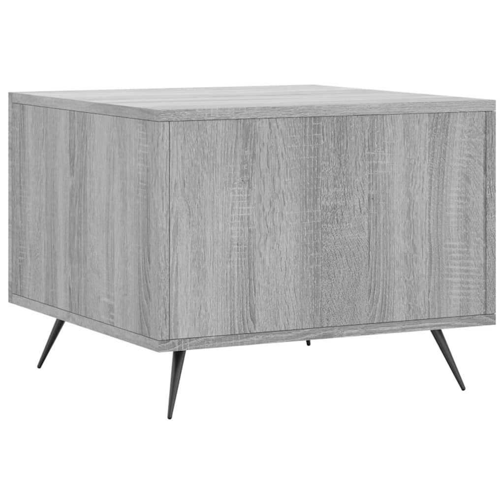 Coffee table, sonoma grey, 50x50x40 cm, processed wood