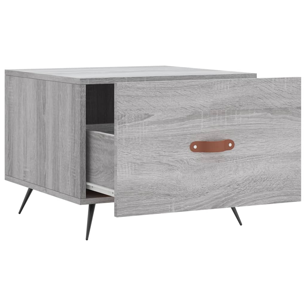 Coffee tables, 2 pcs., sonoma gray, 50x50x40 cm, composite wood