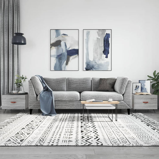 Coffee tables, 2 pcs., sonoma gray, 50x50x40 cm, composite wood