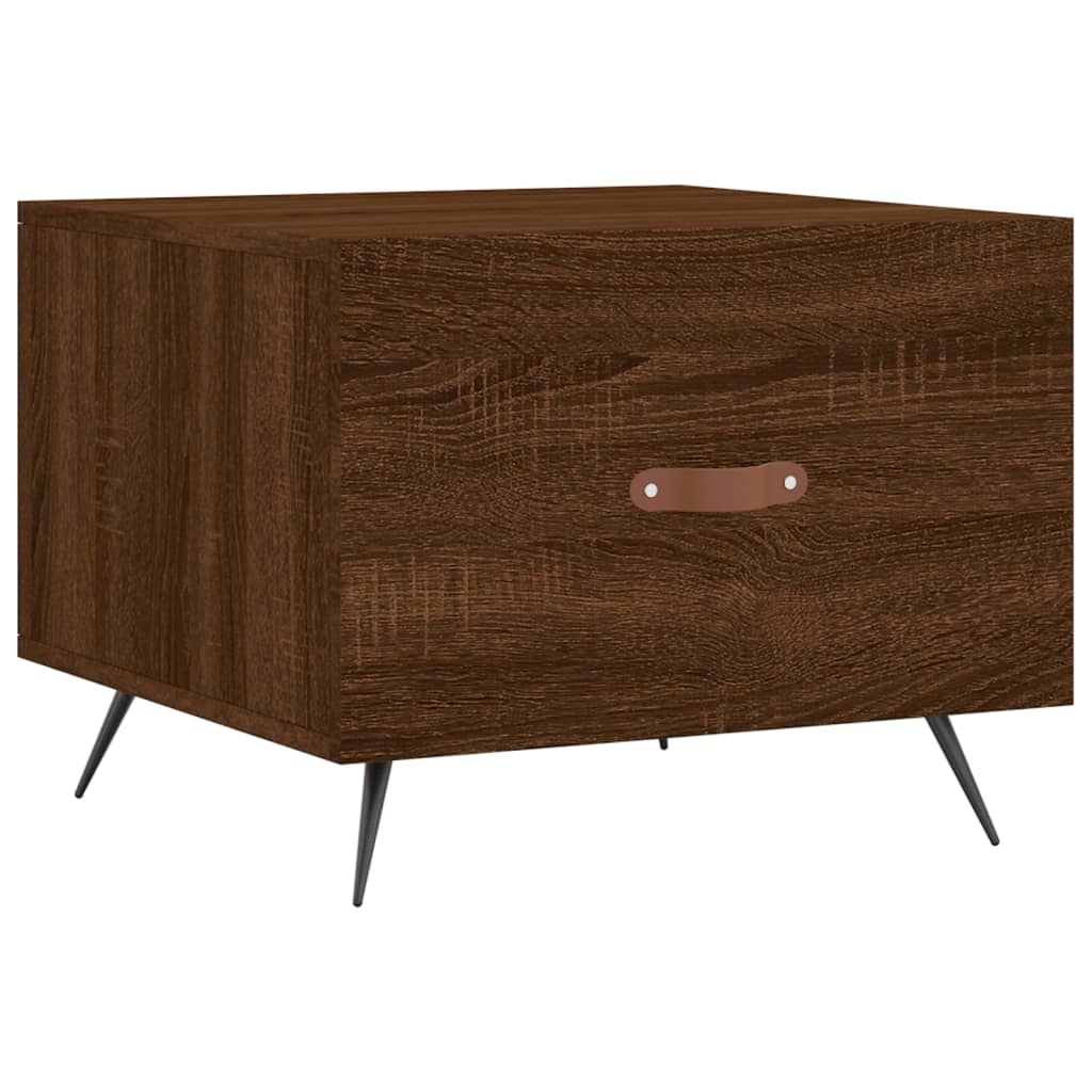 Coffee table, brown oak, 50x50x40 cm, processed wood