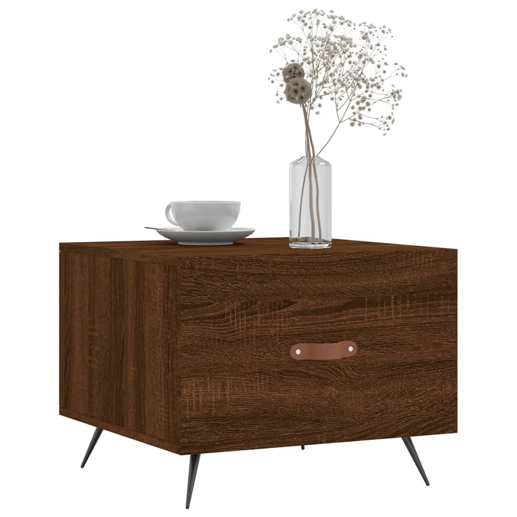 Coffee table, brown oak, 50x50x40 cm, processed wood