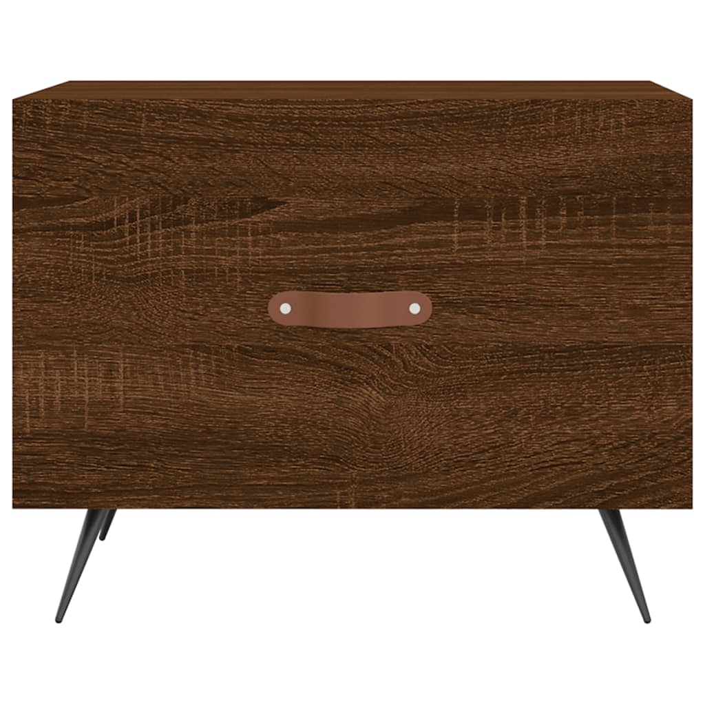 Coffee tables, 2 pcs. brown oak, 50x50x40 cm, composite wood