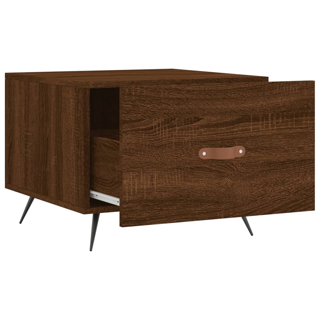 Coffee tables, 2 pcs. brown oak, 50x50x40 cm, composite wood