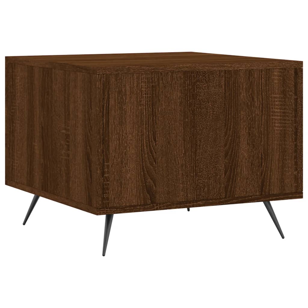 Coffee tables, 2 pcs. brown oak, 50x50x40 cm, composite wood