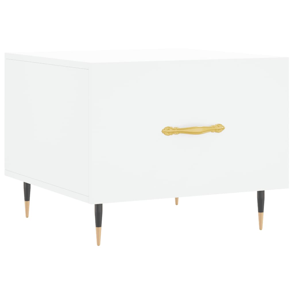 Coffee table, white, 50x50x40 cm, composite wood
