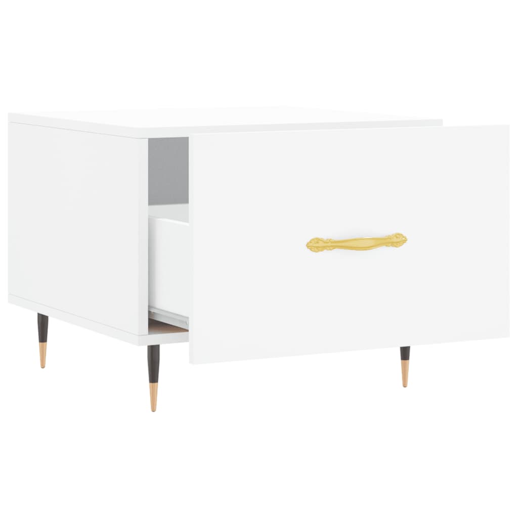 Coffee table, white, 50x50x40 cm, composite wood