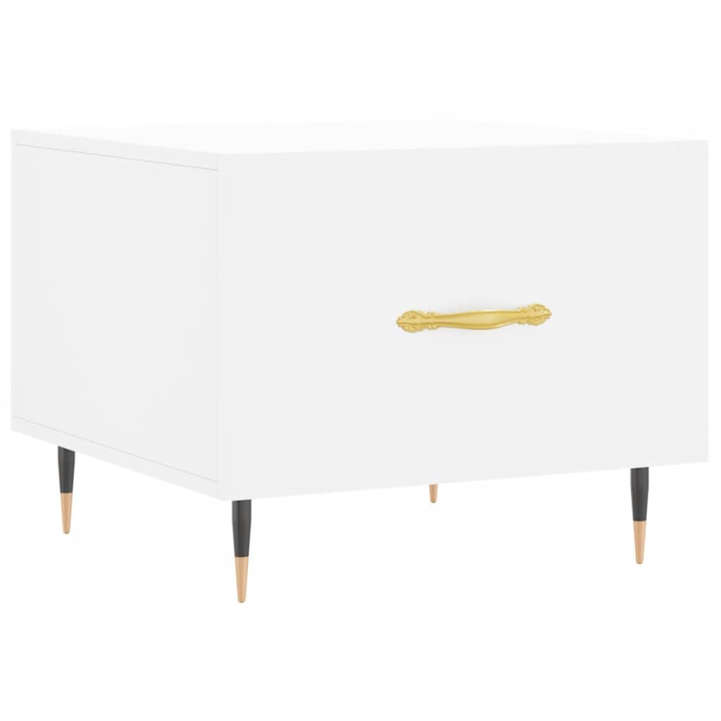 Coffee tables, 2 pcs., white, 50x50x40 cm, composite wood