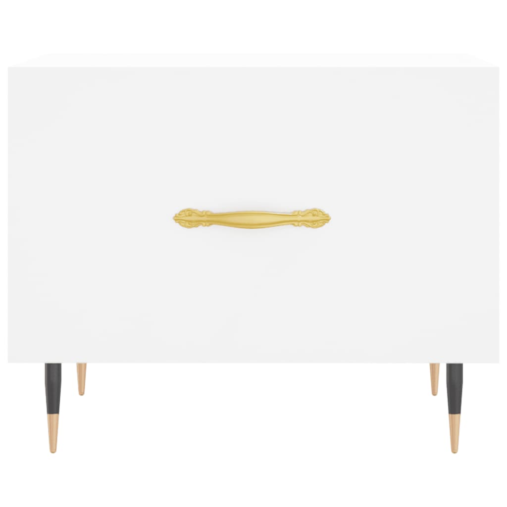 Coffee tables, 2 pcs., white, 50x50x40 cm, composite wood