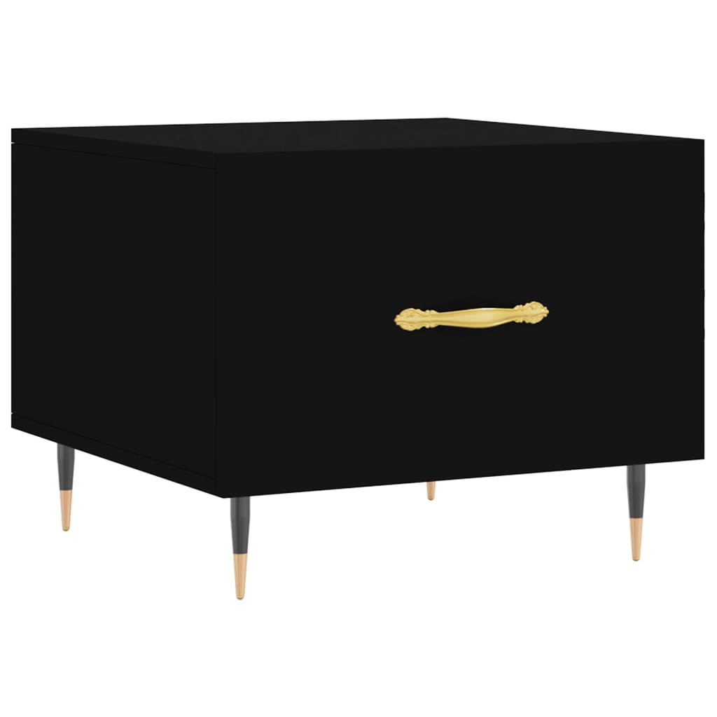 Coffee table, black, 50x50x40 cm, composite wood