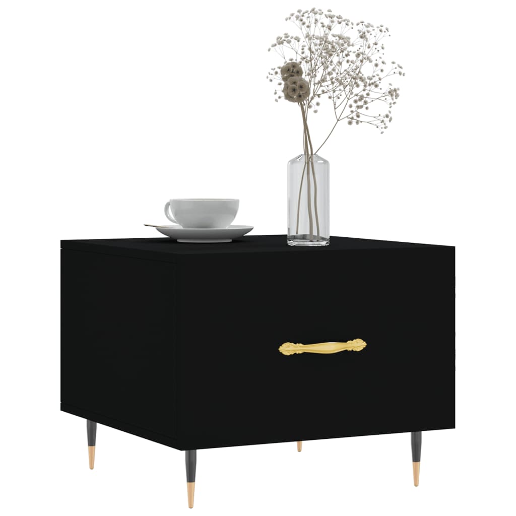 Coffee table, black, 50x50x40 cm, composite wood