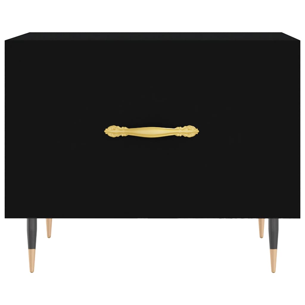 Coffee table, black, 50x50x40 cm, composite wood