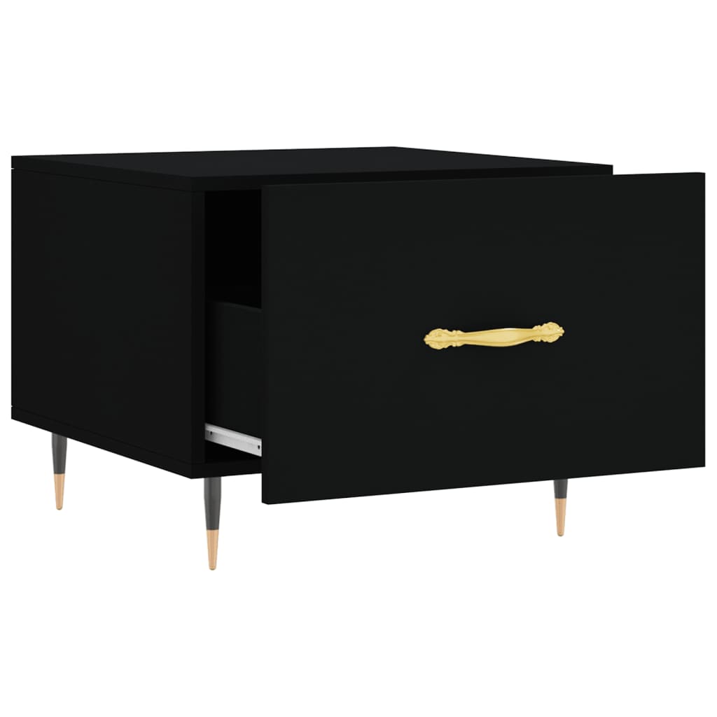 Coffee table, black, 50x50x40 cm, composite wood