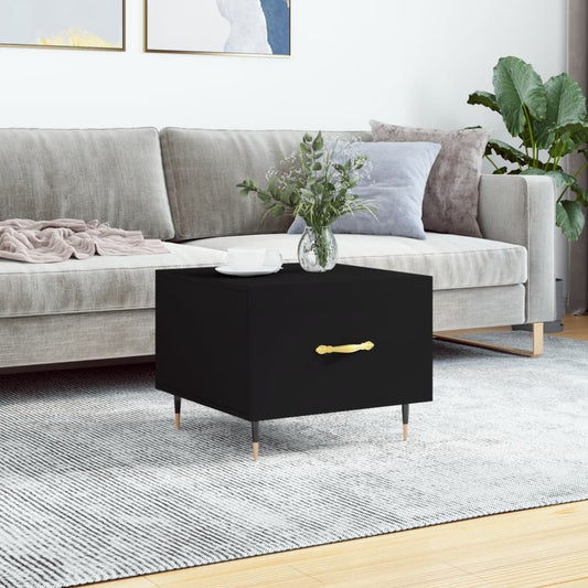 Coffee table, black, 50x50x40 cm, composite wood