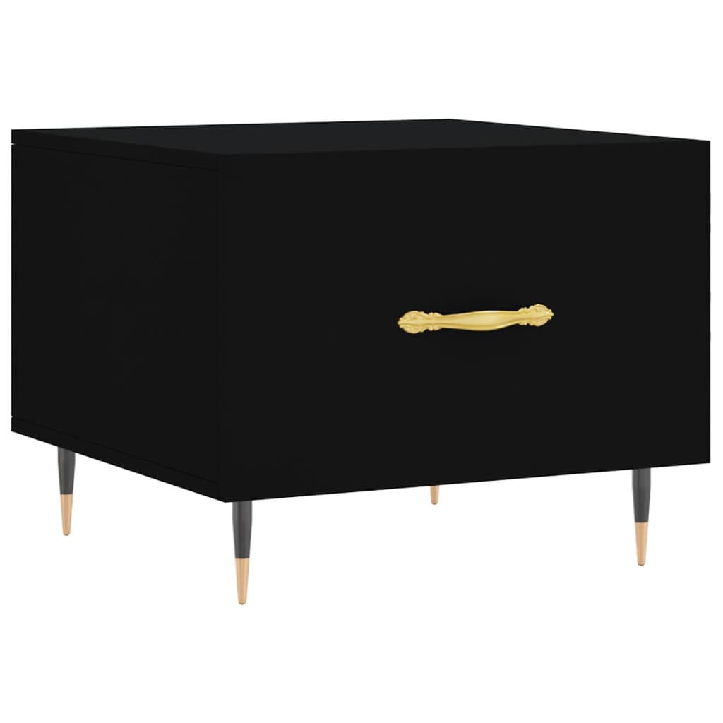Coffee tables, 2 pcs., black, 50x50x40 cm, composite wood