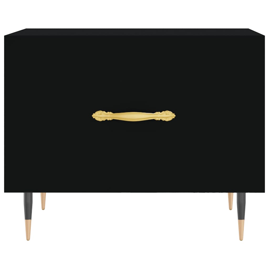 Coffee tables, 2 pcs., black, 50x50x40 cm, composite wood