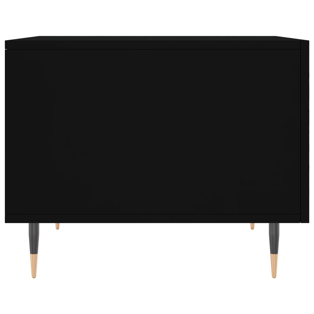 Coffee tables, 2 pcs., black, 50x50x40 cm, composite wood