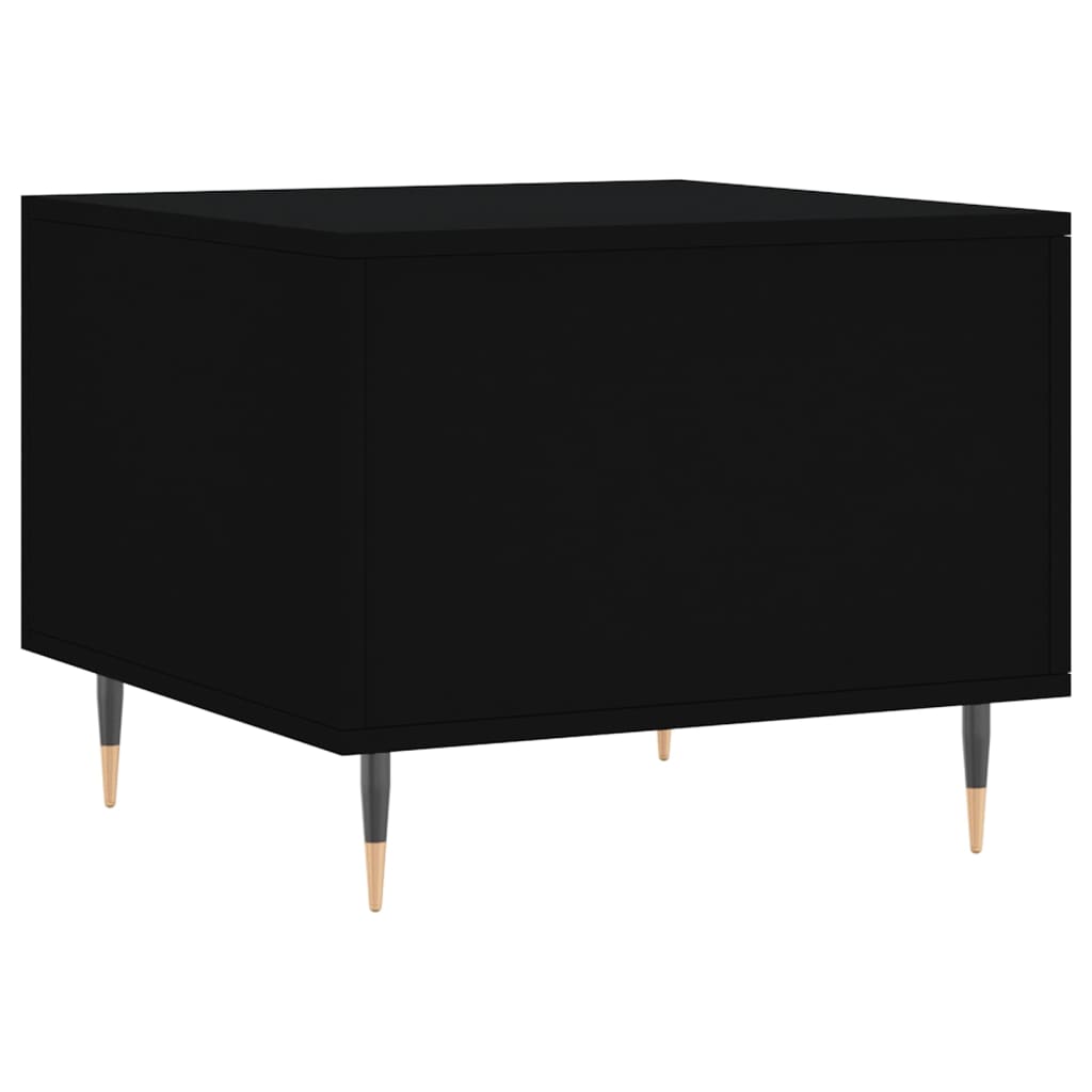 Coffee tables, 2 pcs., black, 50x50x40 cm, composite wood