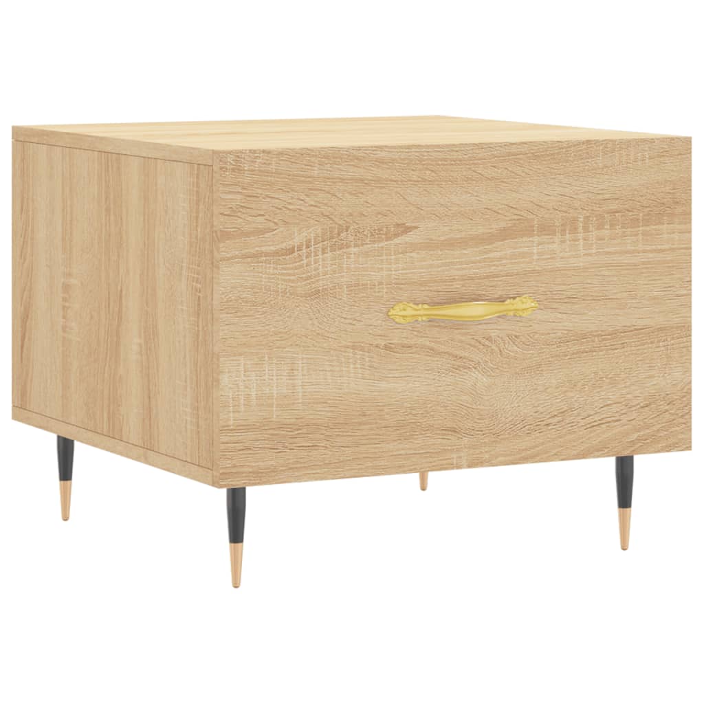 Coffee table, sonoma oak, 50x50x40 cm, processed wood
