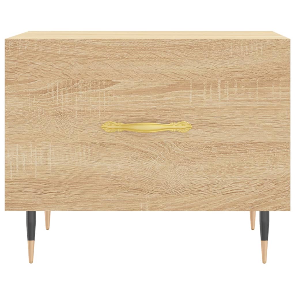 Coffee table, sonoma oak, 50x50x40 cm, processed wood