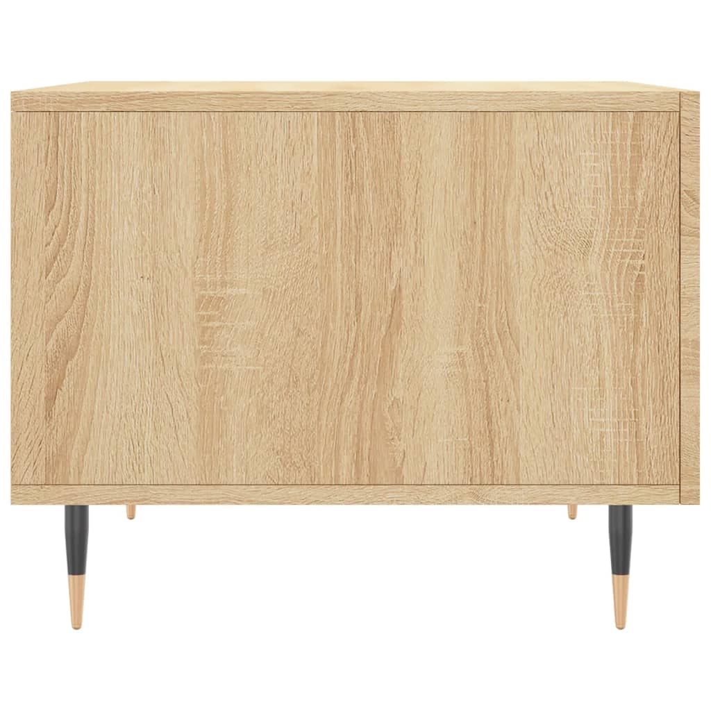 Coffee table, sonoma oak, 50x50x40 cm, processed wood