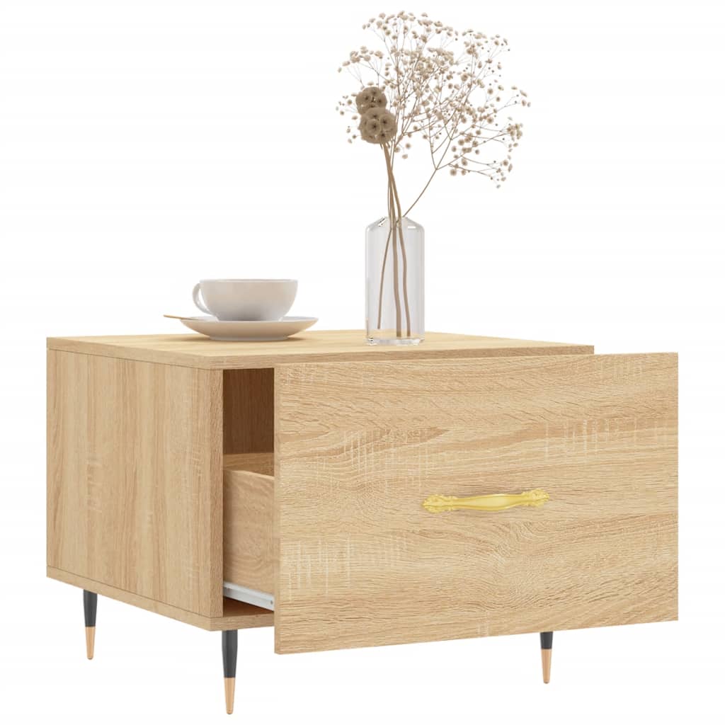 Coffee tables 2 pcs. sonoma oak 50x50x40 cm composite wood