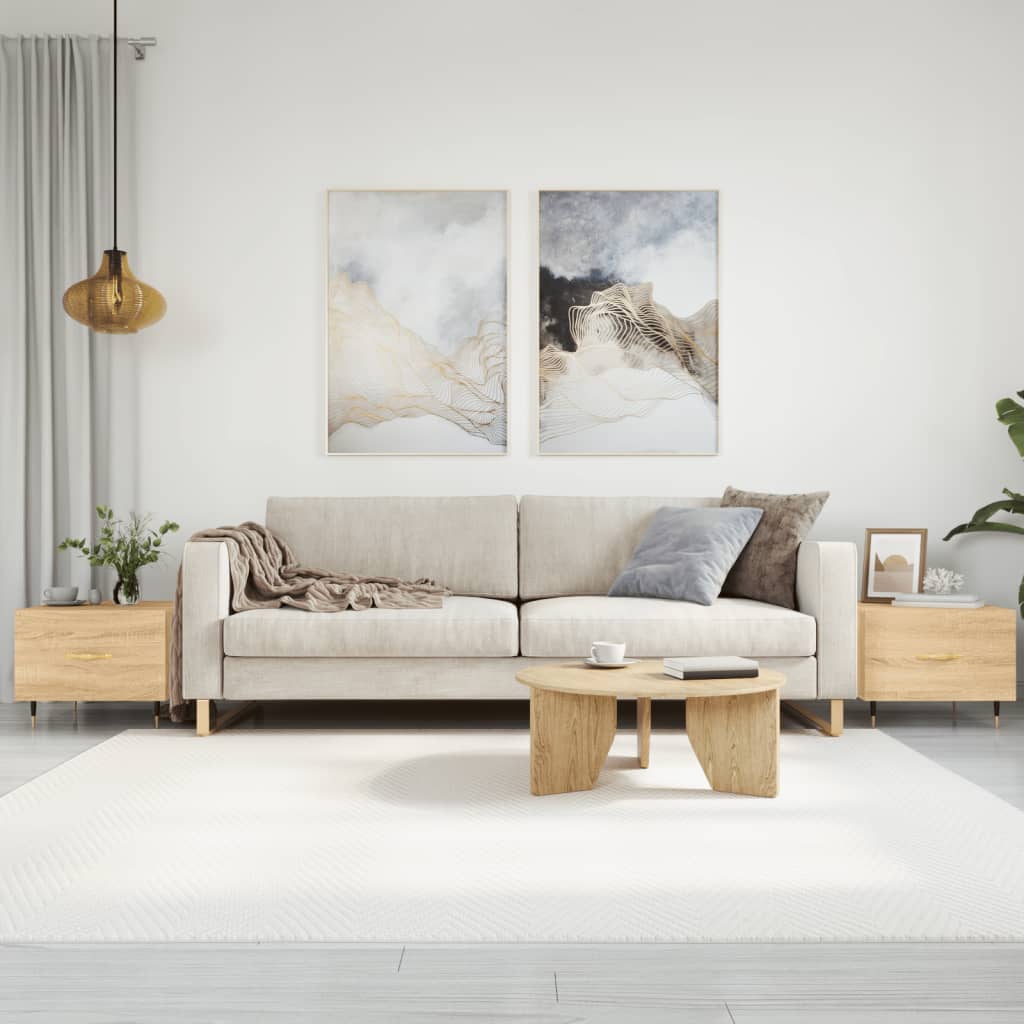 Coffee tables 2 pcs. sonoma oak 50x50x40 cm composite wood