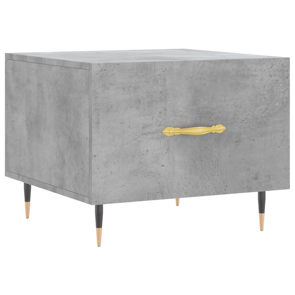 Coffee table, concrete gray, 50x50x40 cm, composite wood