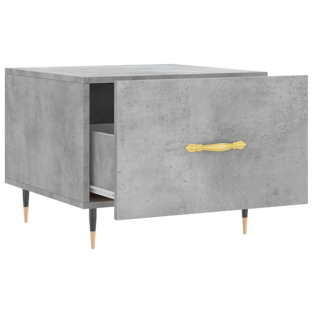Coffee table, concrete gray, 50x50x40 cm, composite wood
