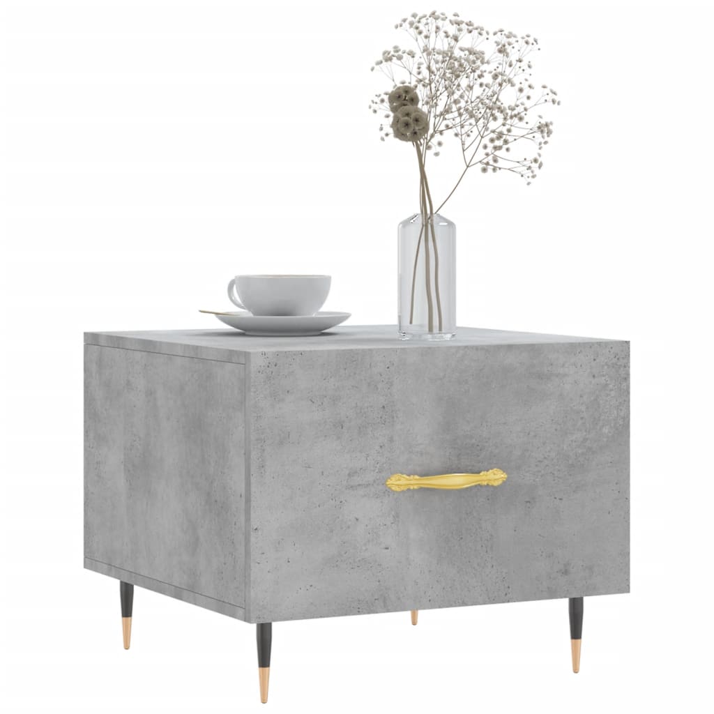 Coffee tables, 2 pcs., concrete gray, 50x50x40 cm, composite wood