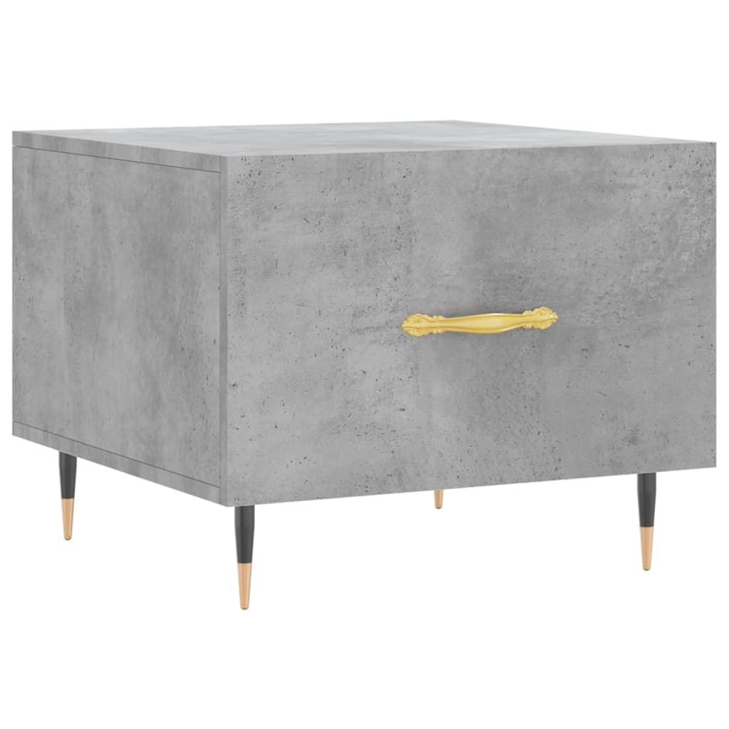 Coffee tables, 2 pcs., concrete gray, 50x50x40 cm, composite wood